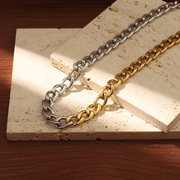 Two-Tone Cuban Link Necklace