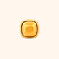 Close-up of the Zenith Ring, a gold square dome ring with a polished, smooth surface.