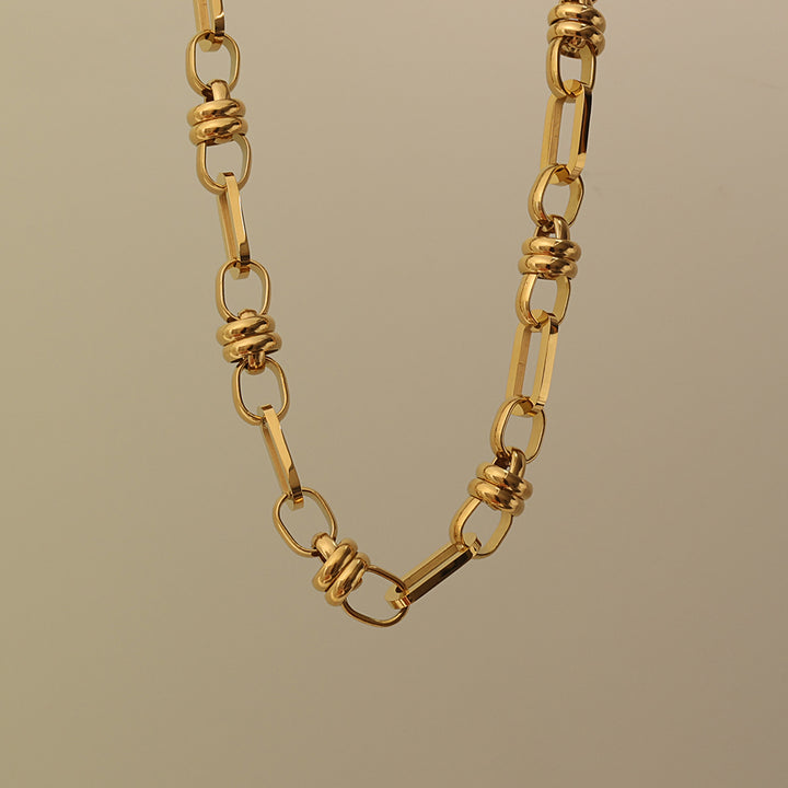 Chunky Gold Link Statement Necklace