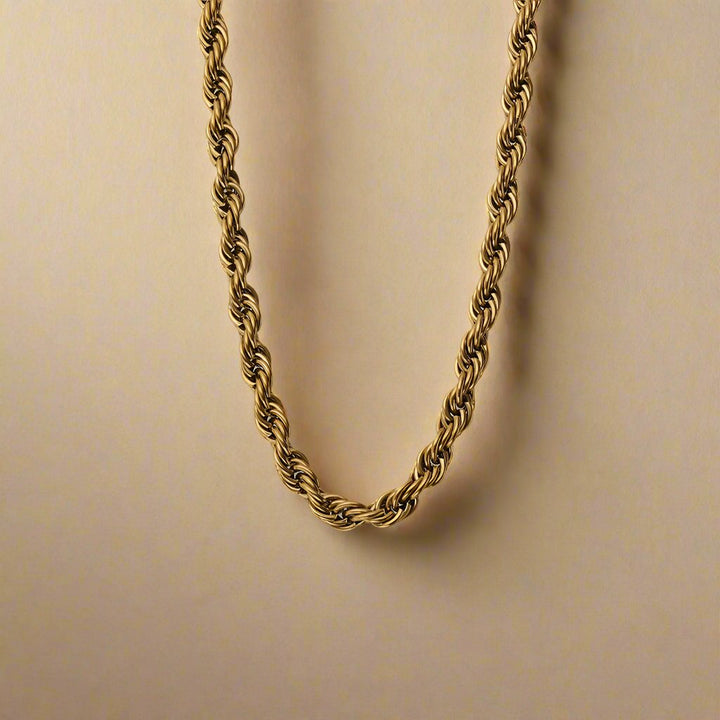 Luxurious Rope Gold Chain Necklace