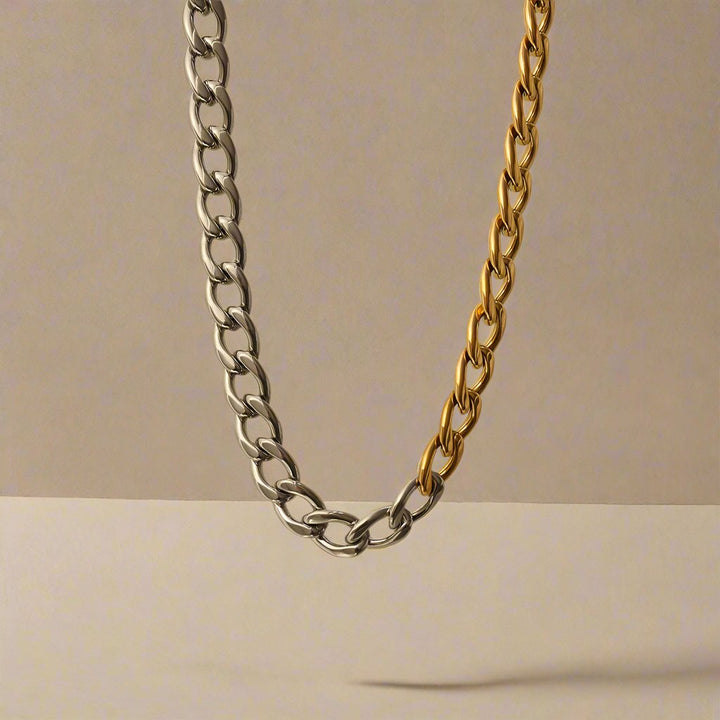 Two-Tone Cuban Link Necklace