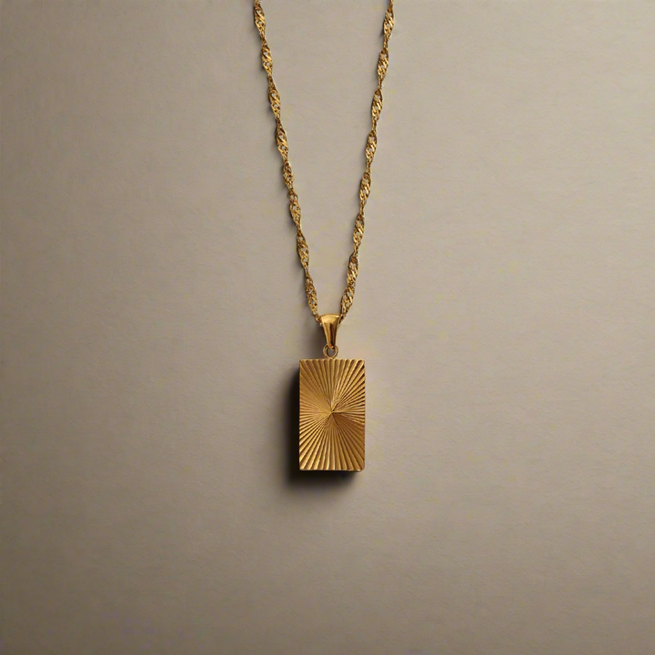 Eternal Light Rectangle Necklace