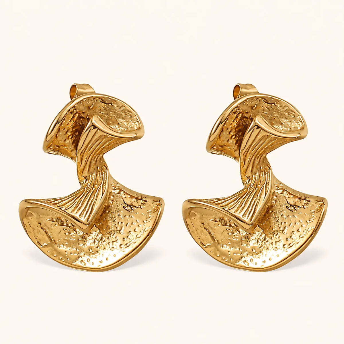 Folded Form Earrings