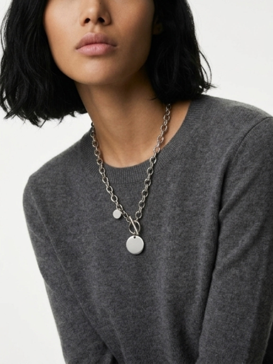 Medallion Toggle Necklace