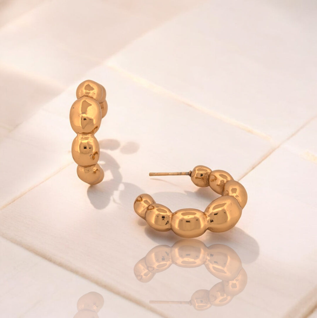 Bold Balloon Hoop Earrings