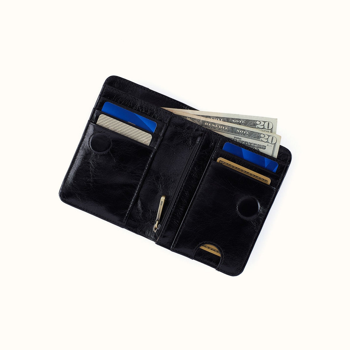 JILL BIFOLD WALLET VI-BLK