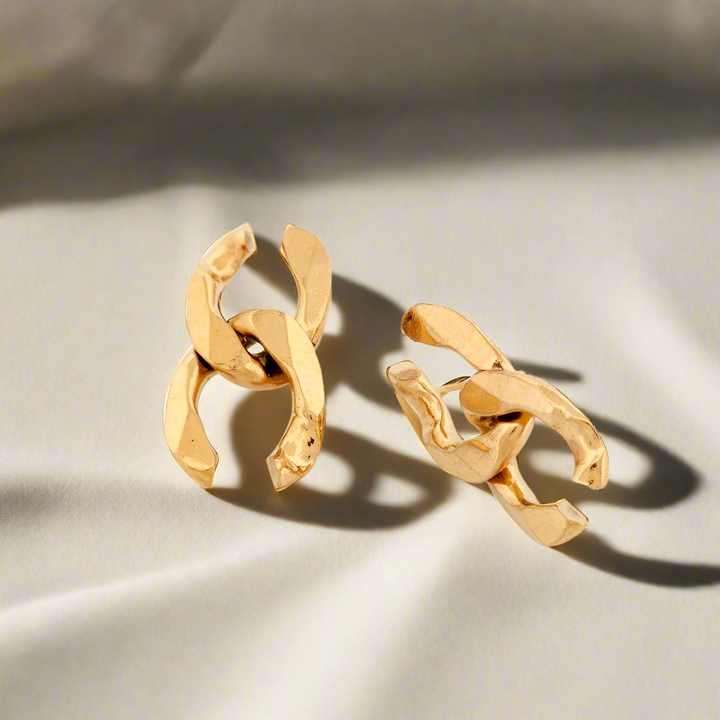 Cuban Chain Link Earrings